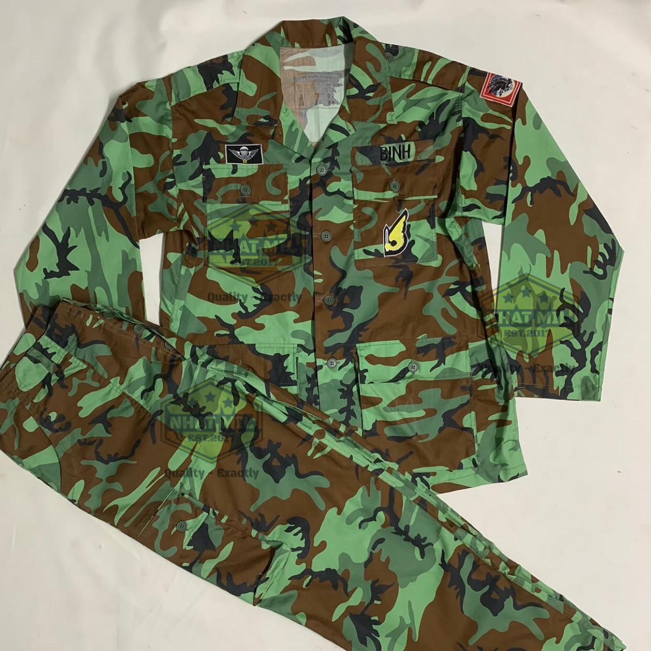 ERDL on Poplin. 100% cotton fabric.