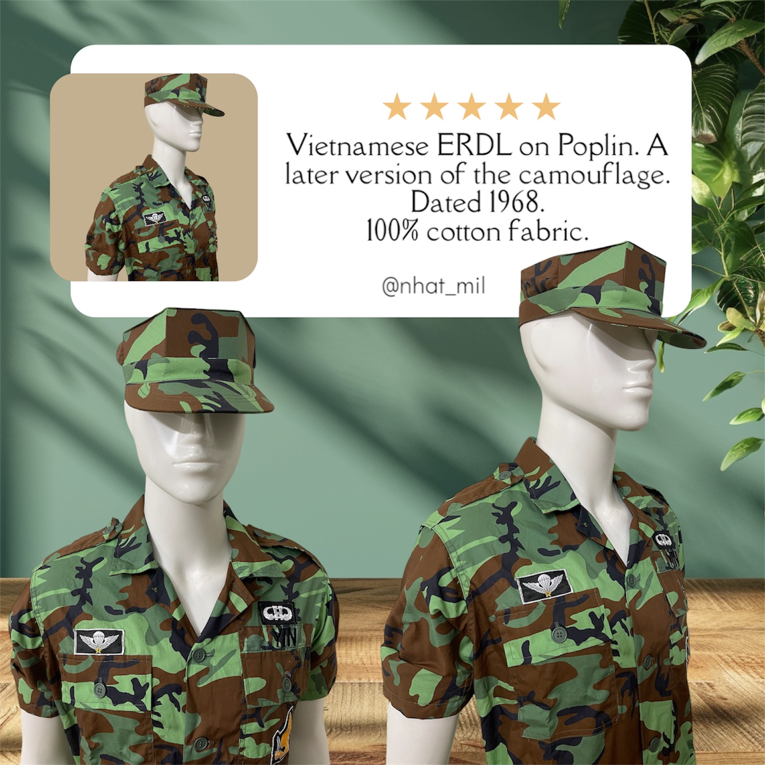 ERDL on Poplin. 100% cotton fabric. - Image 7