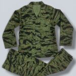 Lightweight poplin cotton Tiger Stripe Seawave TQLC 1970